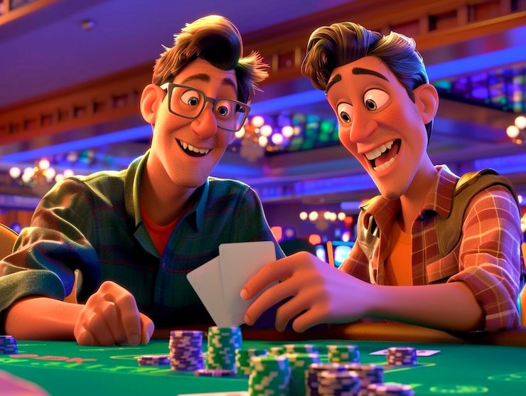 Antarmuka aplikasi hemat123 menampilkan meja live-dealer blackjack dengan dealer profesional